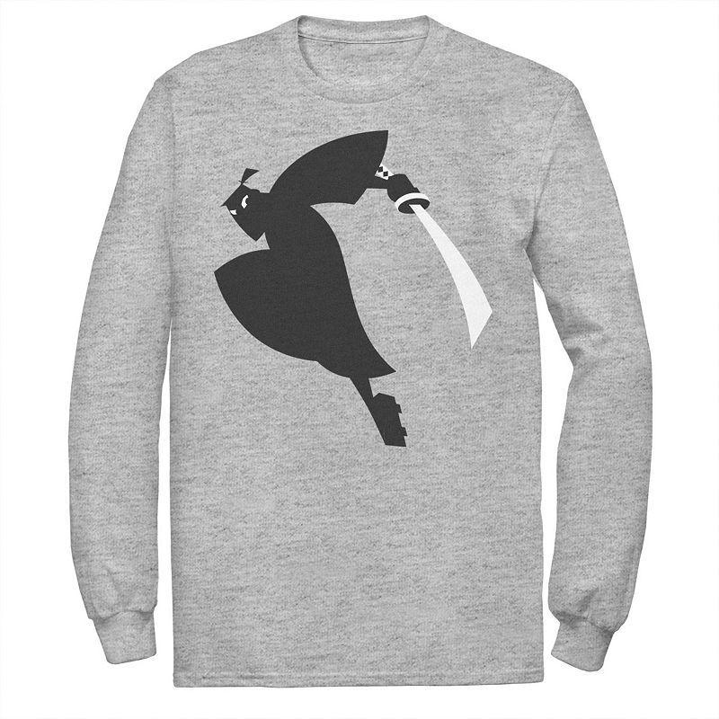 Mens Cartoon Network Samurai Jack Leaping Sword Tee Athletic Grey Product Image