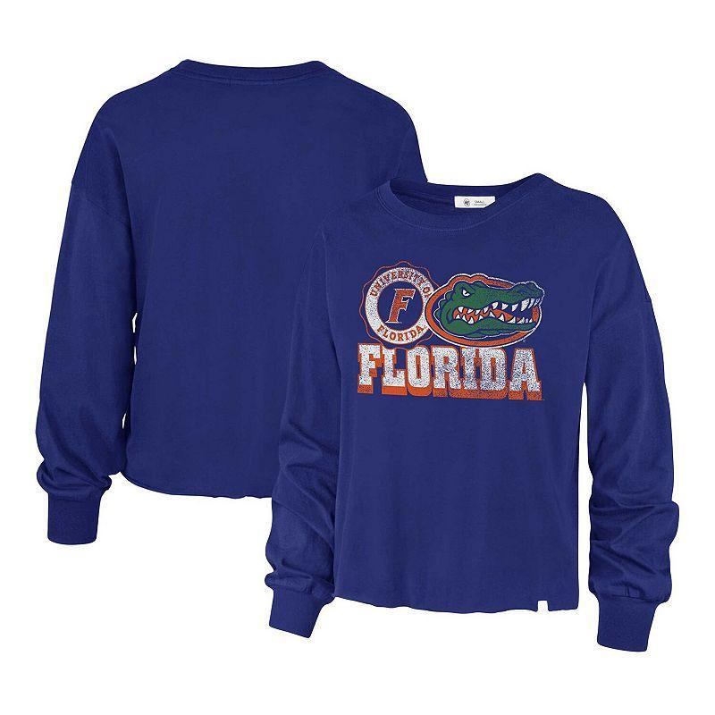 Womens 47 Royal Florida Gators Bottom Line Parkway Long Sleeve T-Shirt Product Image