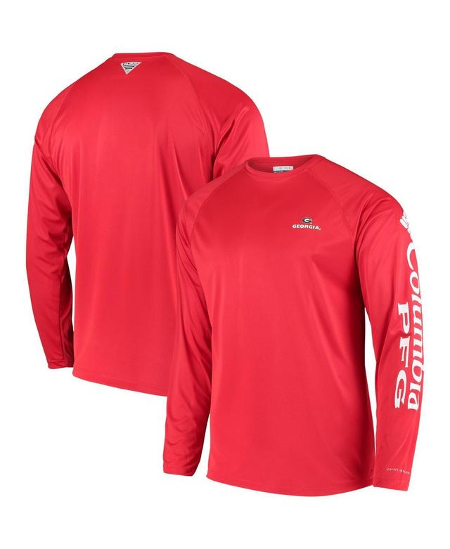 Columbia Men's Collegiate PFG Terminal Tackle Long Sleeve Shirt - Georgia- Product Image