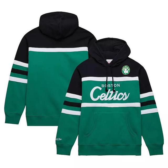 Mens Mitchell & Ness Kelly Boston Celtics Big & Tall Hardwood Classics Head Coach Pullover Hoodie Product Image