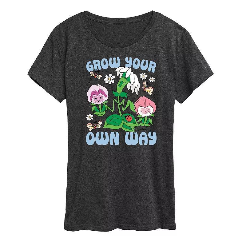 Disneys Alice in Wonderland Womens Flowers Grow Graphic Tee Product Image