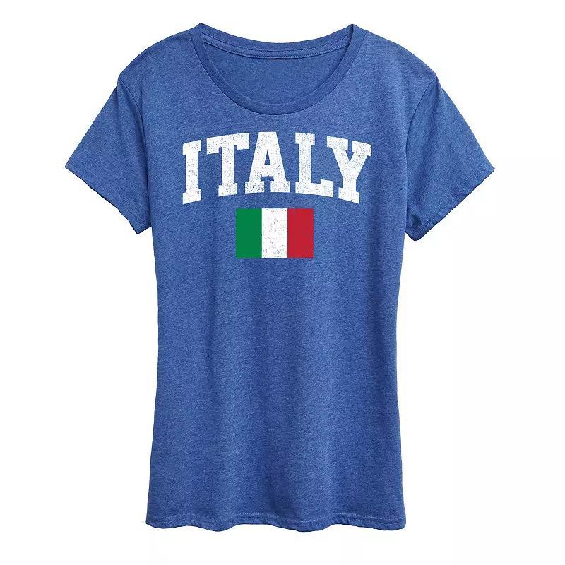 Womens Italy Flag Graphic Tee Product Image