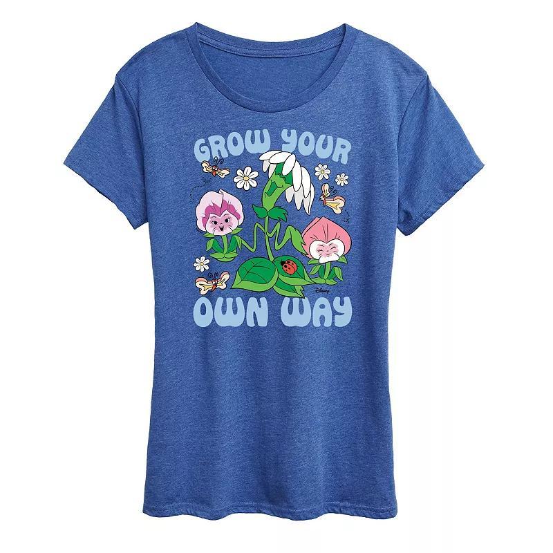 Disneys Alice in Wonderland Womens Flowers Grow Graphic Tee Product Image