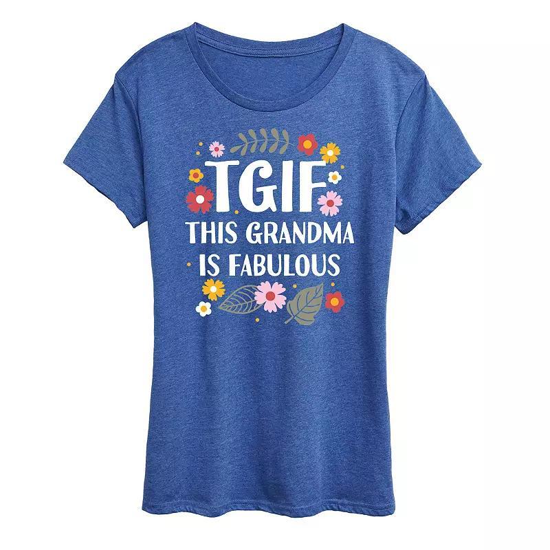 Womens TGIF This Grandma Is Fab Graphic Tee Product Image