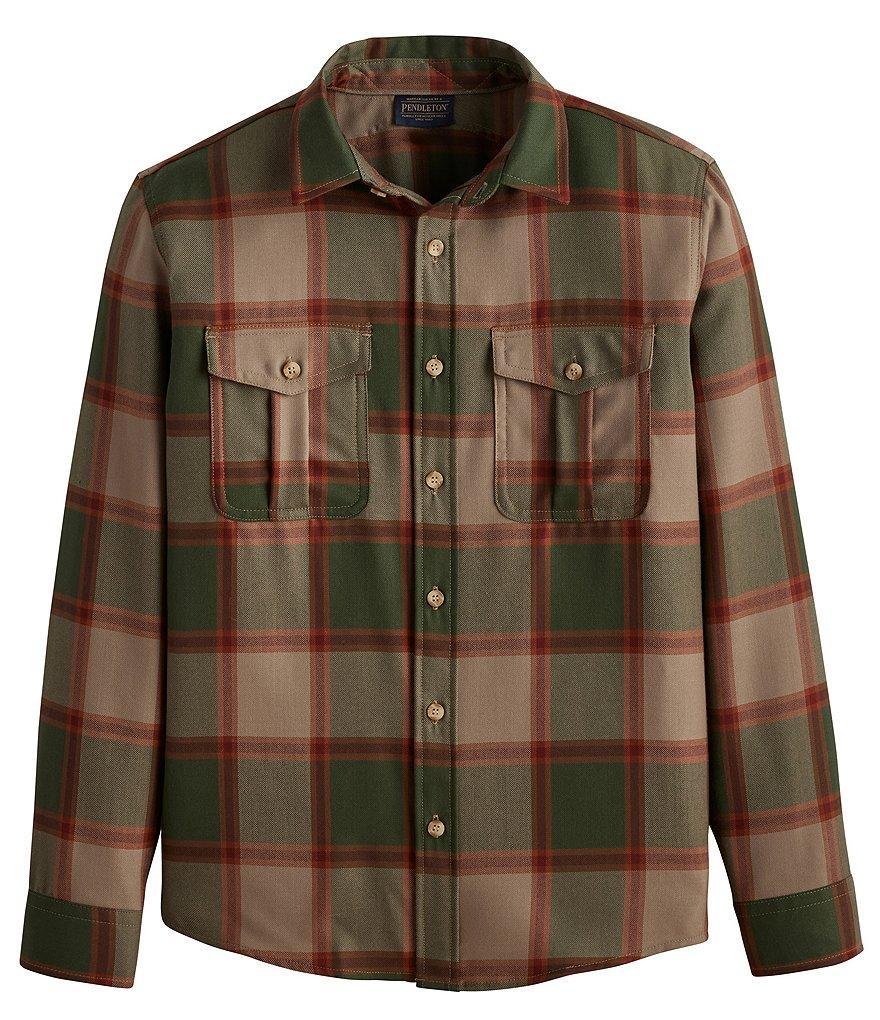 Pendleton Harrison Plaid Merino Wool Long Sleeve Woven Shirt Product Image