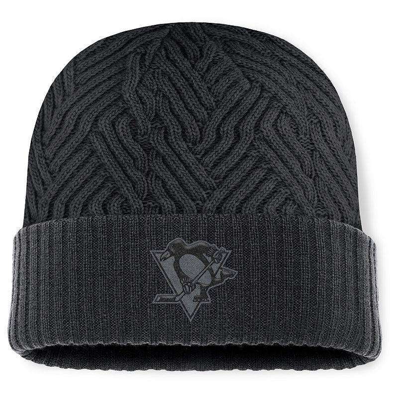 Mens Fanatics Pittsburgh Penguins Authentic Pro Road Cuffed Knit Hat Product Image