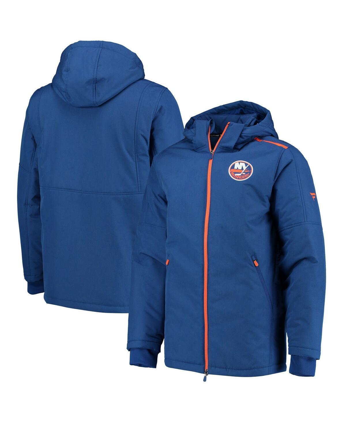 Mens Fanatics Branded Royal New York Islanders Authentic Pro Rink Parka Full-Zip Hoodie Jacket Product Image