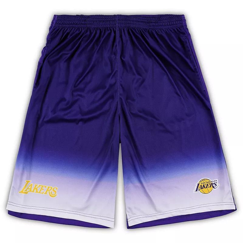 Mens Fanatics Branded Los Angeles Lakers Big & Tall Fadeaway Shorts Product Image