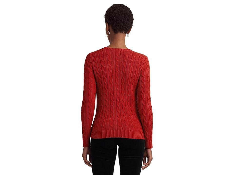 Lauren Ralph Lauren Bullion Cable-Knit Cotton Sweater (Martin ) Women's Sweater Product Image