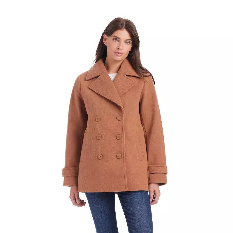 Womens d.e.t.a.i.l.sPlush Faux Wool Peacoat Product Image