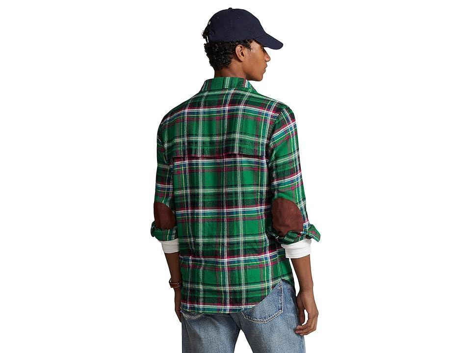 Mens Ranch Plaid Button-Front Shirt Product Image