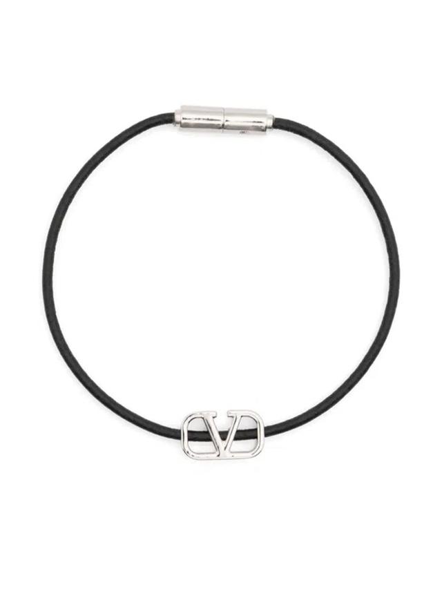 VALENTINO GARAVANI Vlogo Signature Bracelet In Black Product Image