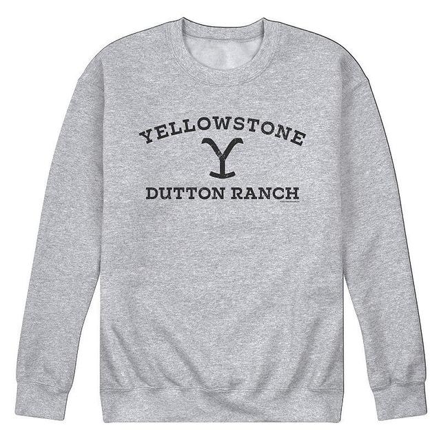 Mens Yellowstone Stone Wild Fley Sweatshirt Med Grey Product Image