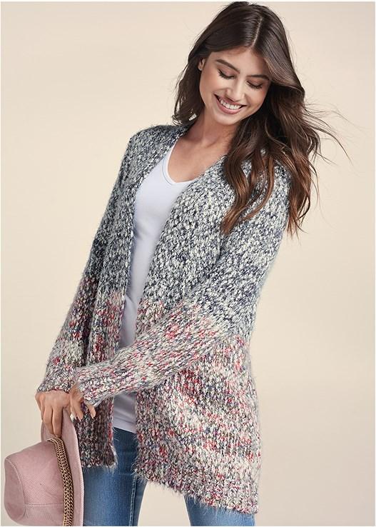 Marled Knit Cardigan Product Image