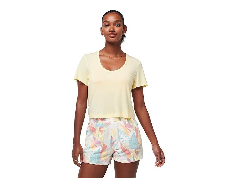 TravisMathew Hermosa Beach (Heather Pale Banana) Women's Clothing Product Image