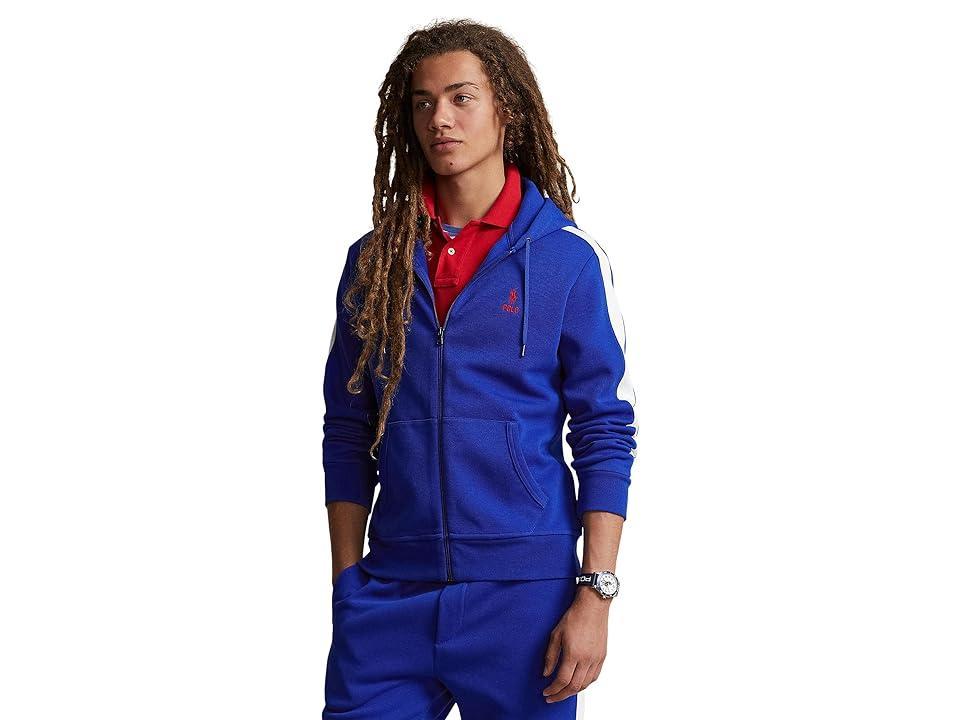 Polo Ralph Lauren Double-Knit Mesh Full-Zip Hoodie (Sapphire Star ) Men's Sweatshirt Product Image