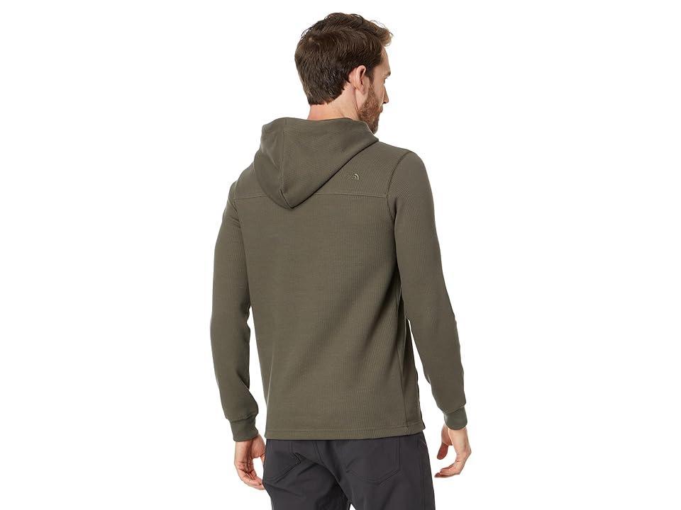 The North Face Waffle Hoodie (New Taupe Green) Men's Clothing Product Image