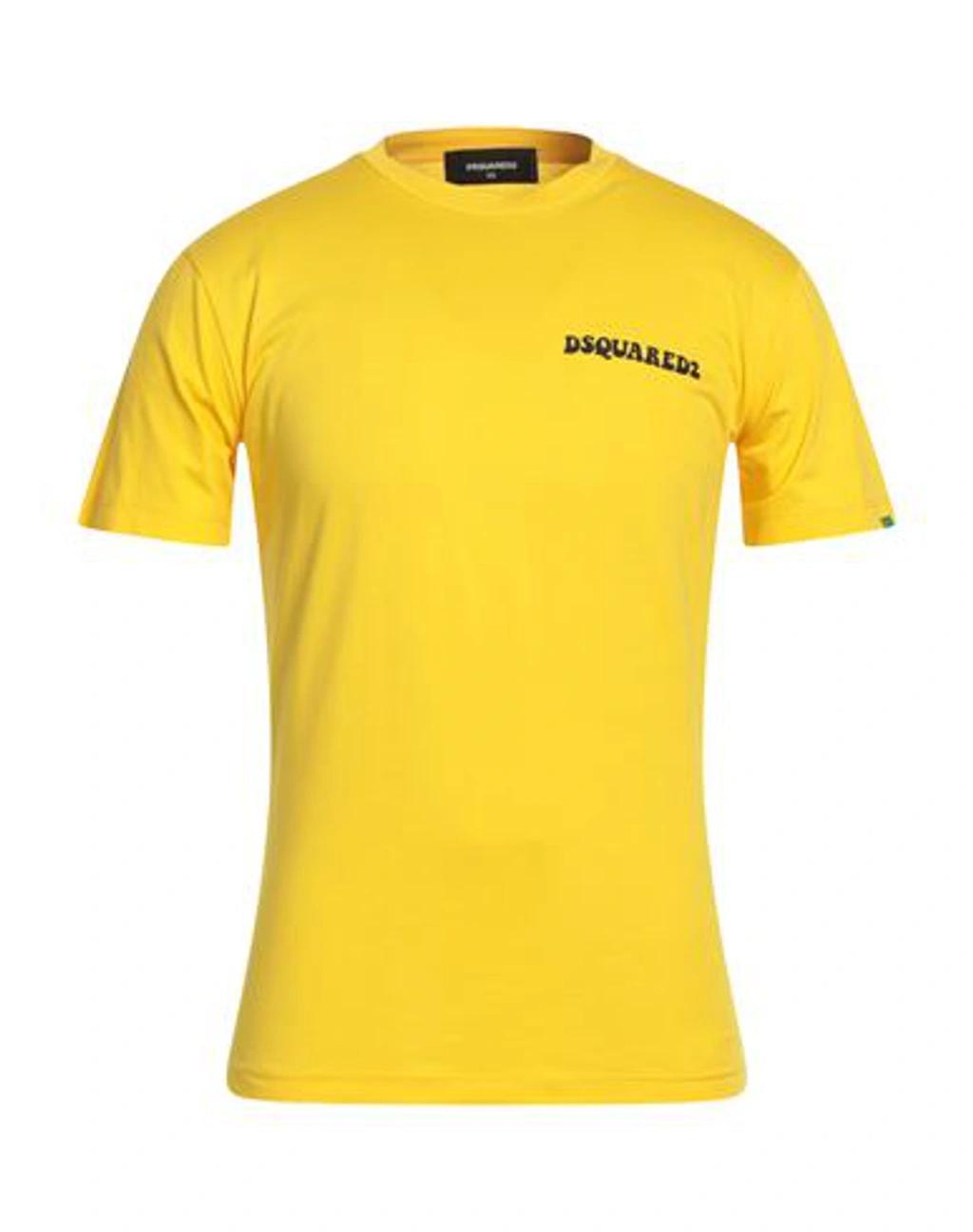 DSQUARED2 Man T-shirt Yellow Size Xxl Cotton Product Image