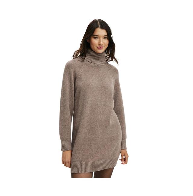 Cotton On Womens Lux Roll Neck Knit Mini Dress Product Image