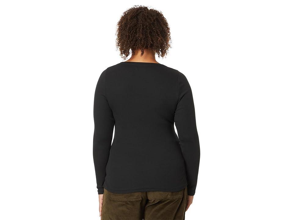 Madewell Plus V-Neck Long-Sleeve Tee (True ) Women's T Shirt Product Image