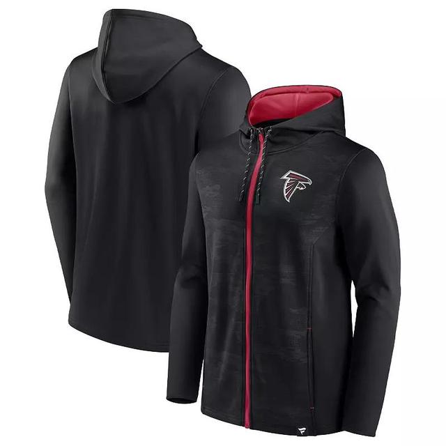 Mens Fanatics Branded /Red Atlanta Falcons Ball Carrier Full-Zip Hoodie Product Image