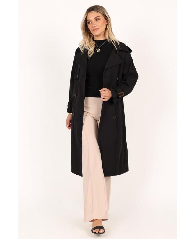 Petal and Pup Womens Trina Button Front Trench Coat Product Image