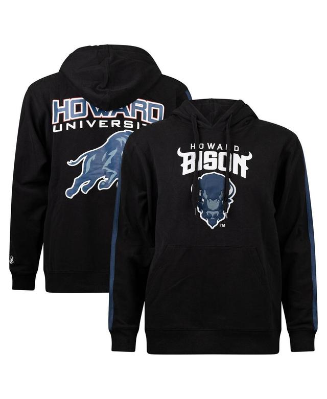 Mens Fisll Black Howard Bison Oversized Stripes Pullover Hoodie Product Image