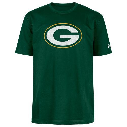 New Era Mens Packers OTC Short Sleeve T-Shirt - Yellow/Green Product Image