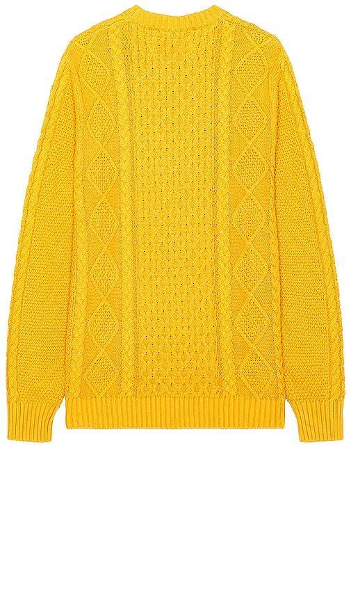 Schott Cableknit Sweater in Yellow. Size M, S, XL/1X. Product Image