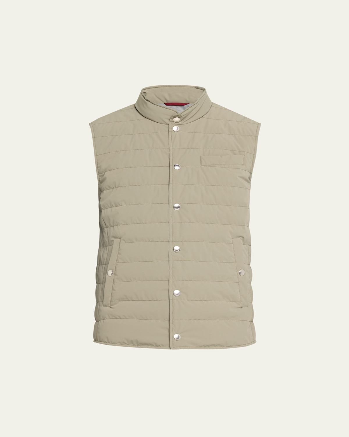 Mens Nylon Snap-Front Vest Product Image