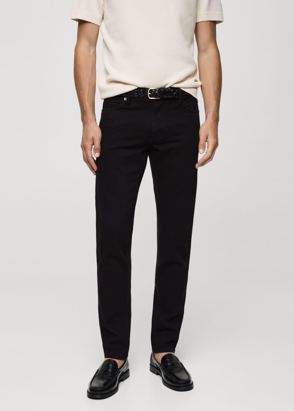 MANGO MAN - Jan slim-fit jeans black denimMen Product Image