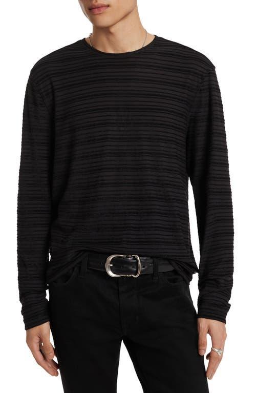 Mens Alain Textured Stripe T-Shirt Product Image