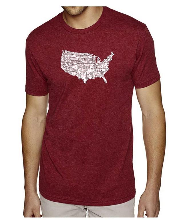 La Pop Art Mens Premium Word Art T-Shirt - The Star Spangled Banner Product Image