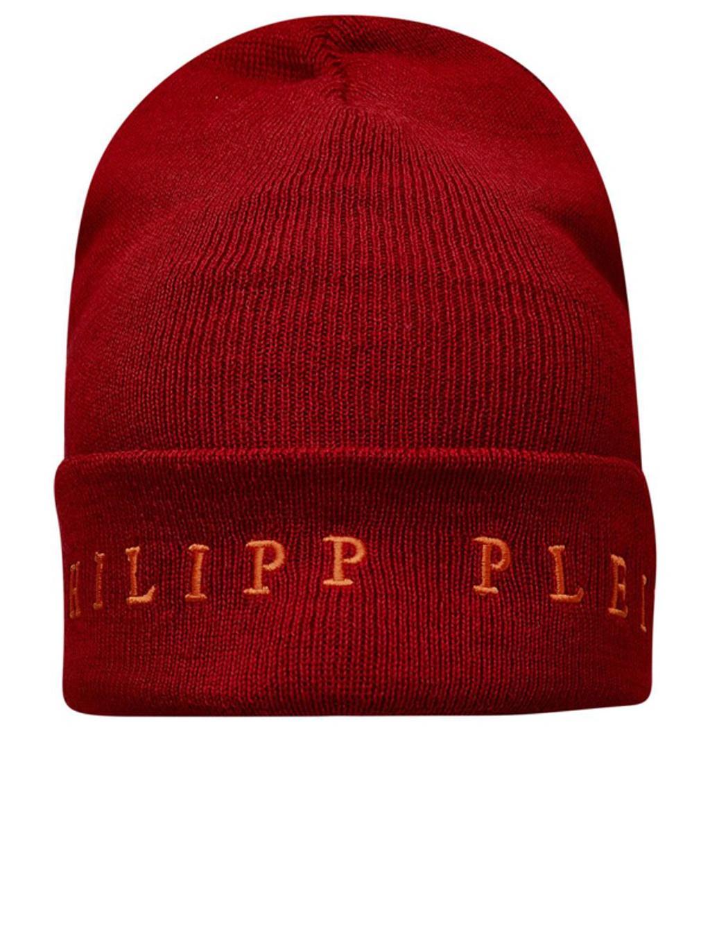 Wool Blend Red Beanie Product Image