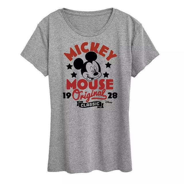 Disneys Mickey Mouse Womens Original Badge Graphic Tee Product Image