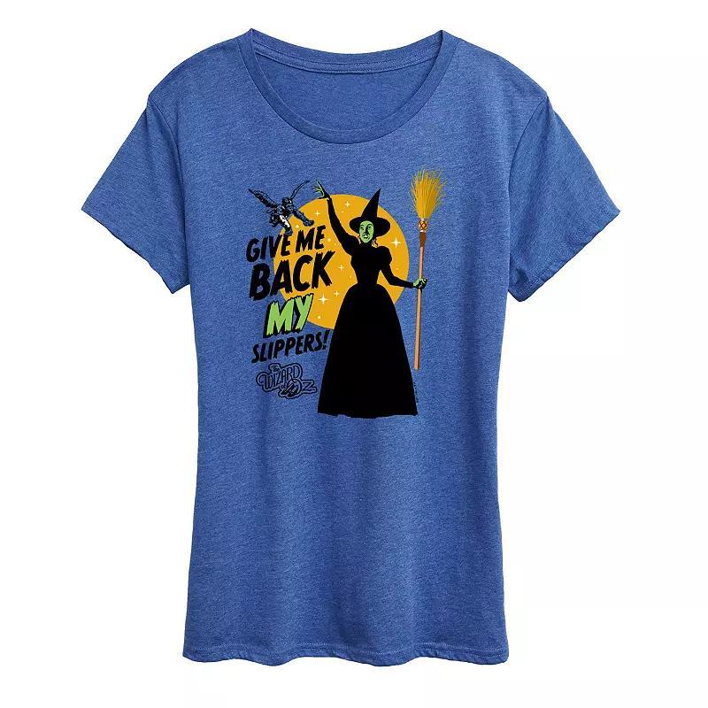 Womens The Wizard Of Oz Slippers Graphic Tee Product Image