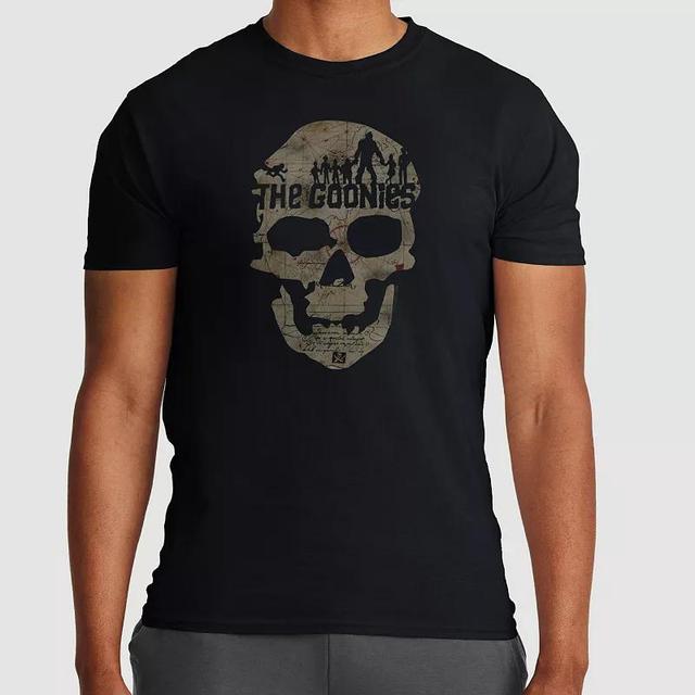 Mens The Goonies Treasure Map Skull Crewneck Graphic Tee Product Image