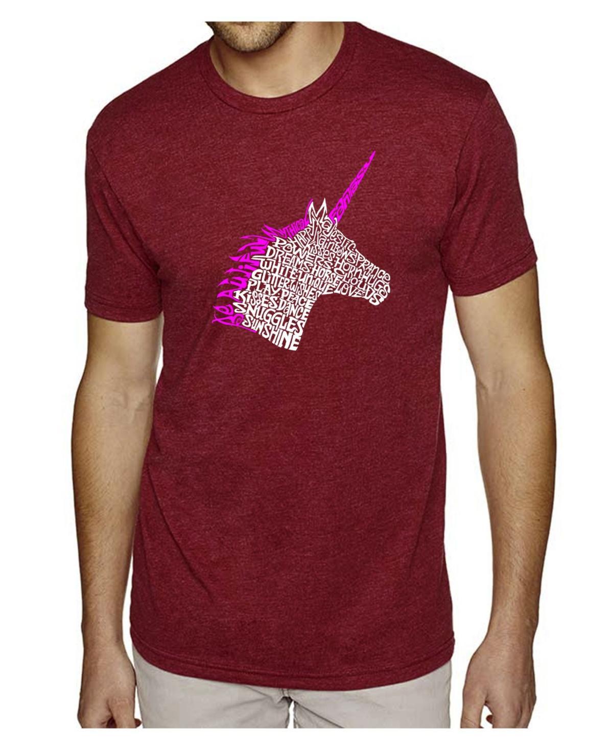 La Pop Art Mens Premium Word Art T-Shirt - Unicorn Product Image