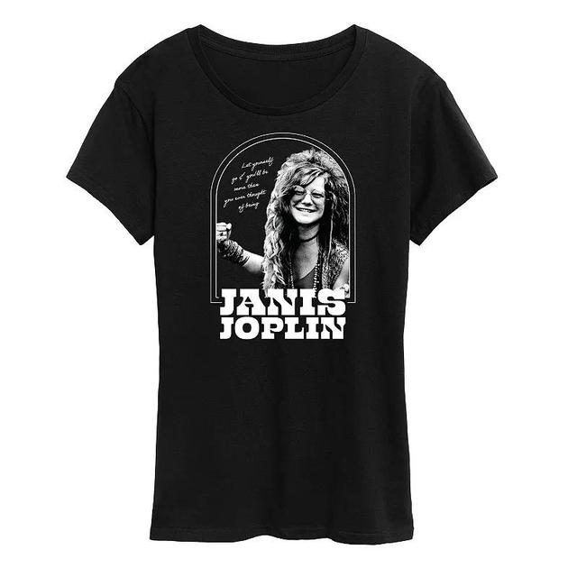 Womens Janis Joplin Let Yourself Go Graphic Tee, Girls Product Image