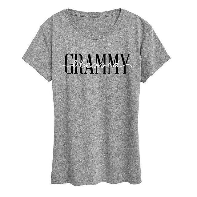 Womens Blessed Grammy Graphic Tee, Girls Product Image