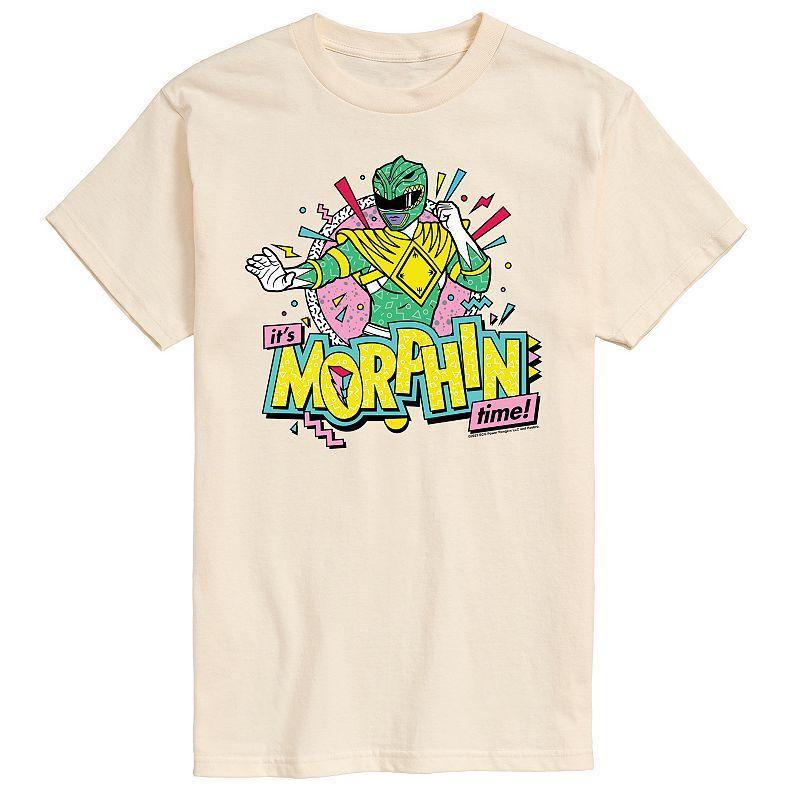 Big & Tall Power Rangers Morphin Time Green Graphic Tee, Mens Product Image