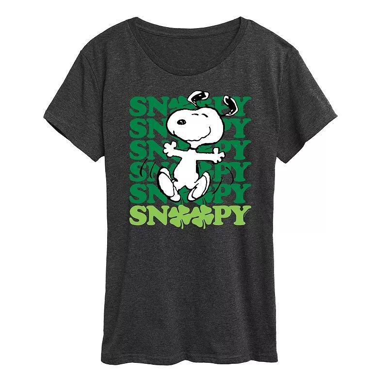 Womens Peanuts Snoopy Clover Dance Graphic Tee Product Image