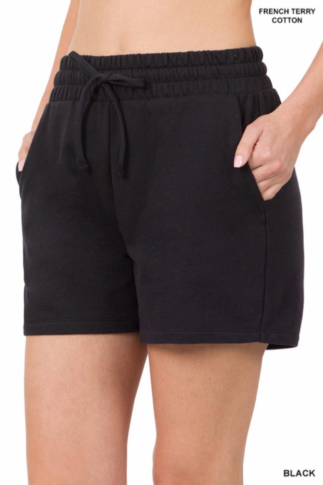 French Terry Drawstring Shorts Female Product Image