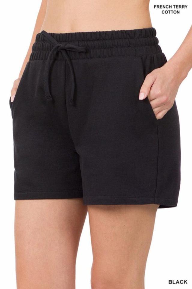 French Terry Drawstring Shorts Product Image