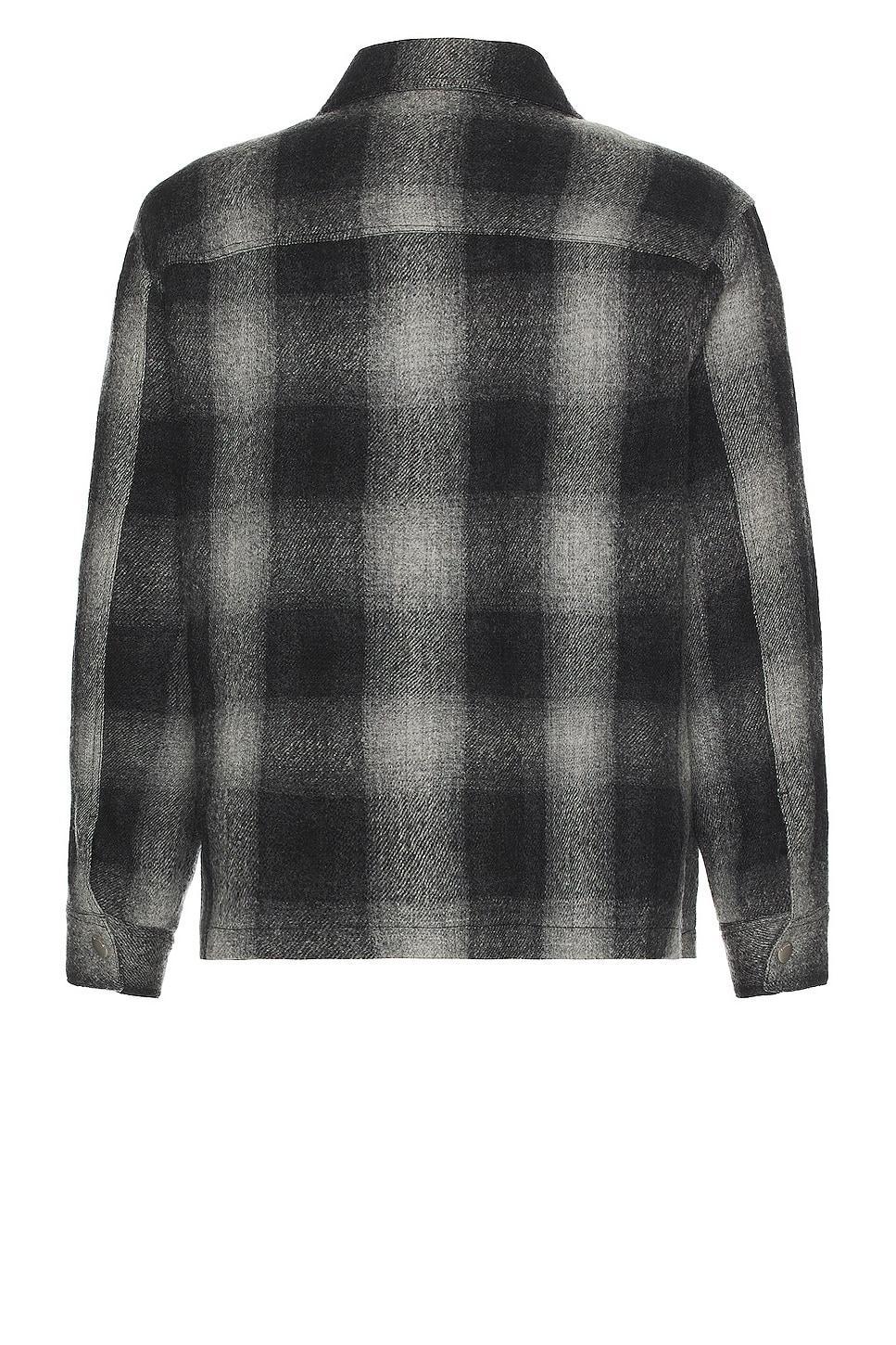 FRAME Shadow Check Wool Jacket Product Image