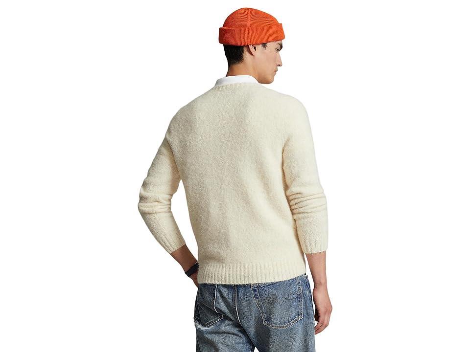 Polo Ralph Lauren Textured Crew Neck Sweater (Peach Cream) Men's Sweater Product Image