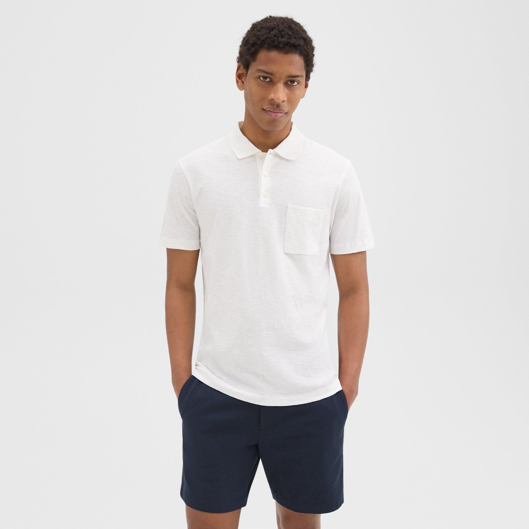 Slub Cotton Bron Polo Shirt | Theory Product Image