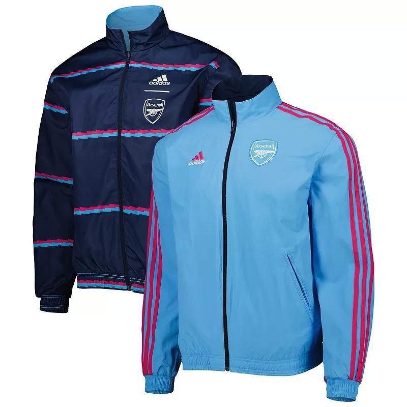 Mens adidas Navy Arsenal 2022/23 On-Field Team Logo Anthem Reversible Full-Zip Jacket Arn Blue Product Image