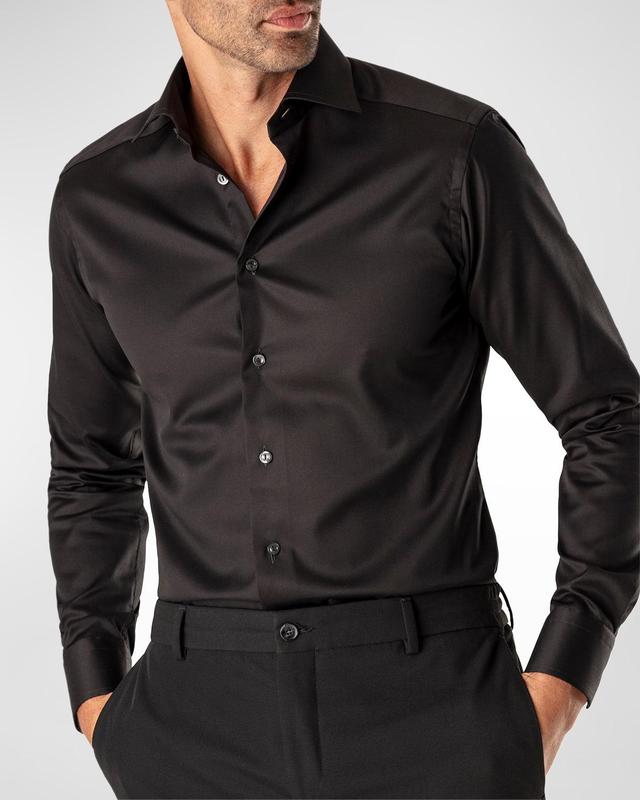 Eton Contemporary Fit Twill Dress Shirt Product Image