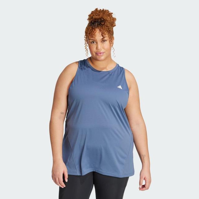 adidas Designed for Training Tee (Plus Size) White 2X Womens Product Image